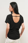 General Idea WOMAN Back Point Drape T-Shirt