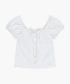 Marithé François Girbaud W CAP SLEEVE RIBBON BLOUSE