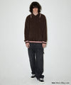 Mahagrid Hairy Collar Knit