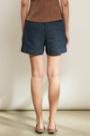 General Idea WOMAN Minimal Waist Denim Half Pants [BLUE]