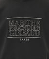 Marithé François Girbaud CLASSIC LOGO APPLIQUE MIX HOODIE charcoal