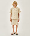 Marithé François Girbaud Kids Seersucker Half Shirt