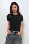 General Idea WOMAN Floral Sheer Short Sleeve T-Shirt