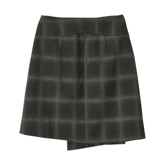 Bitter Cells Jane Check Wrap Skirt