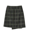 Bitter Cells Jane Check Wrap Skirt
