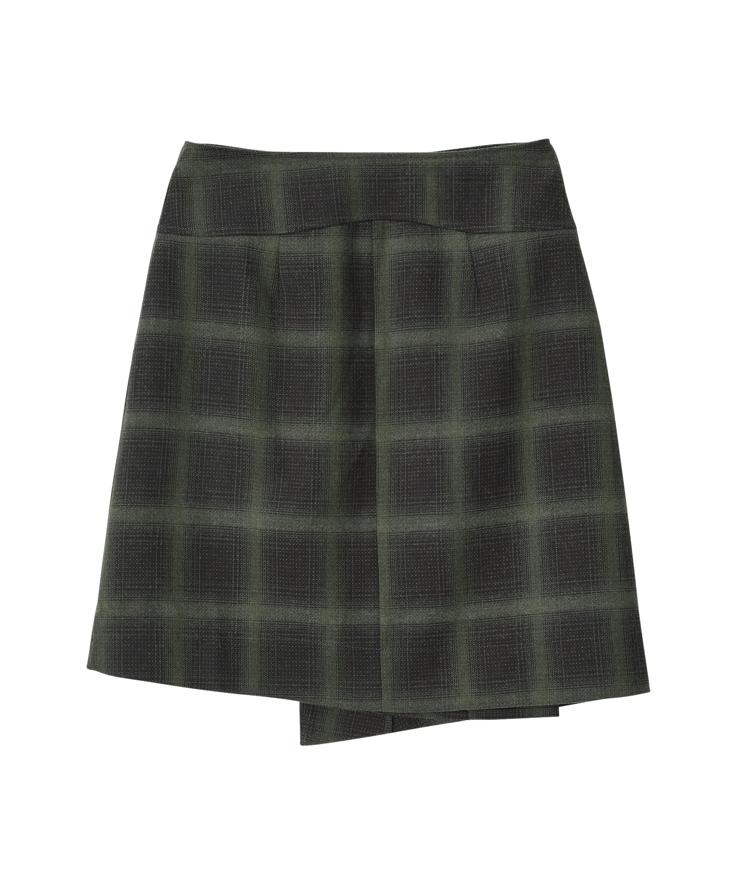 Bitter Cells Jane Check Wrap Skirt