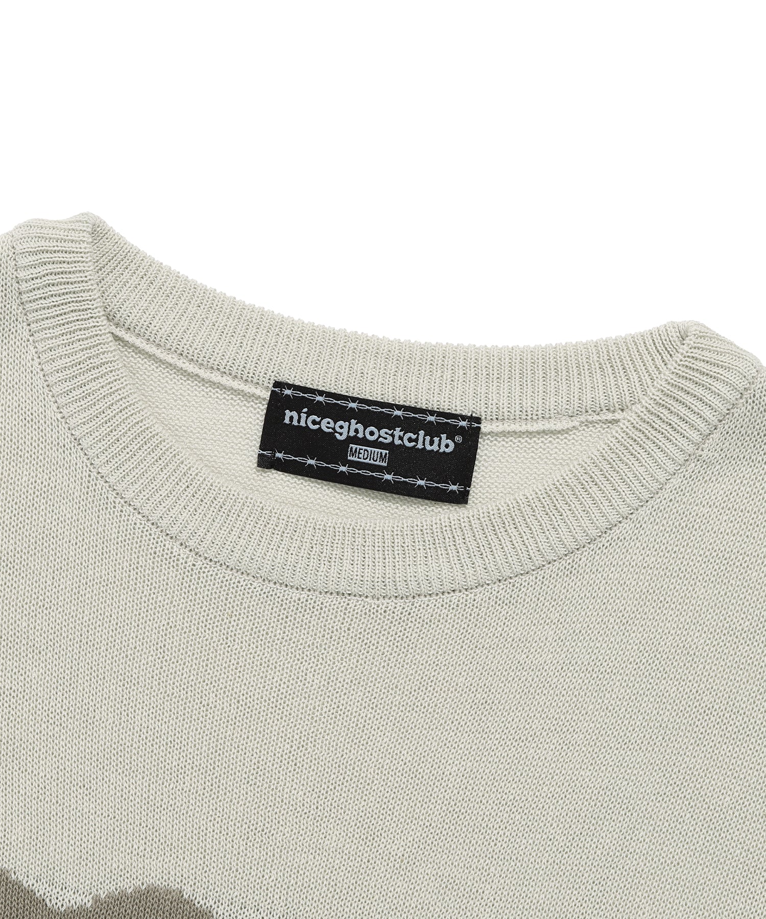 Nice Ghost Club Gummy Bear Summer Knit Half T-Shirt