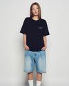 ADLV Flocking Basic Logo Short Sleeve T-Shirt