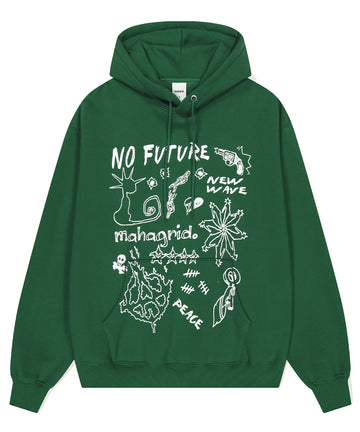 Mahagrid No Future Hoodie Green