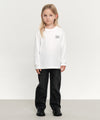 Marithé François Girbaud Kids Doodle Classic Logo Long Sleeve Tee White