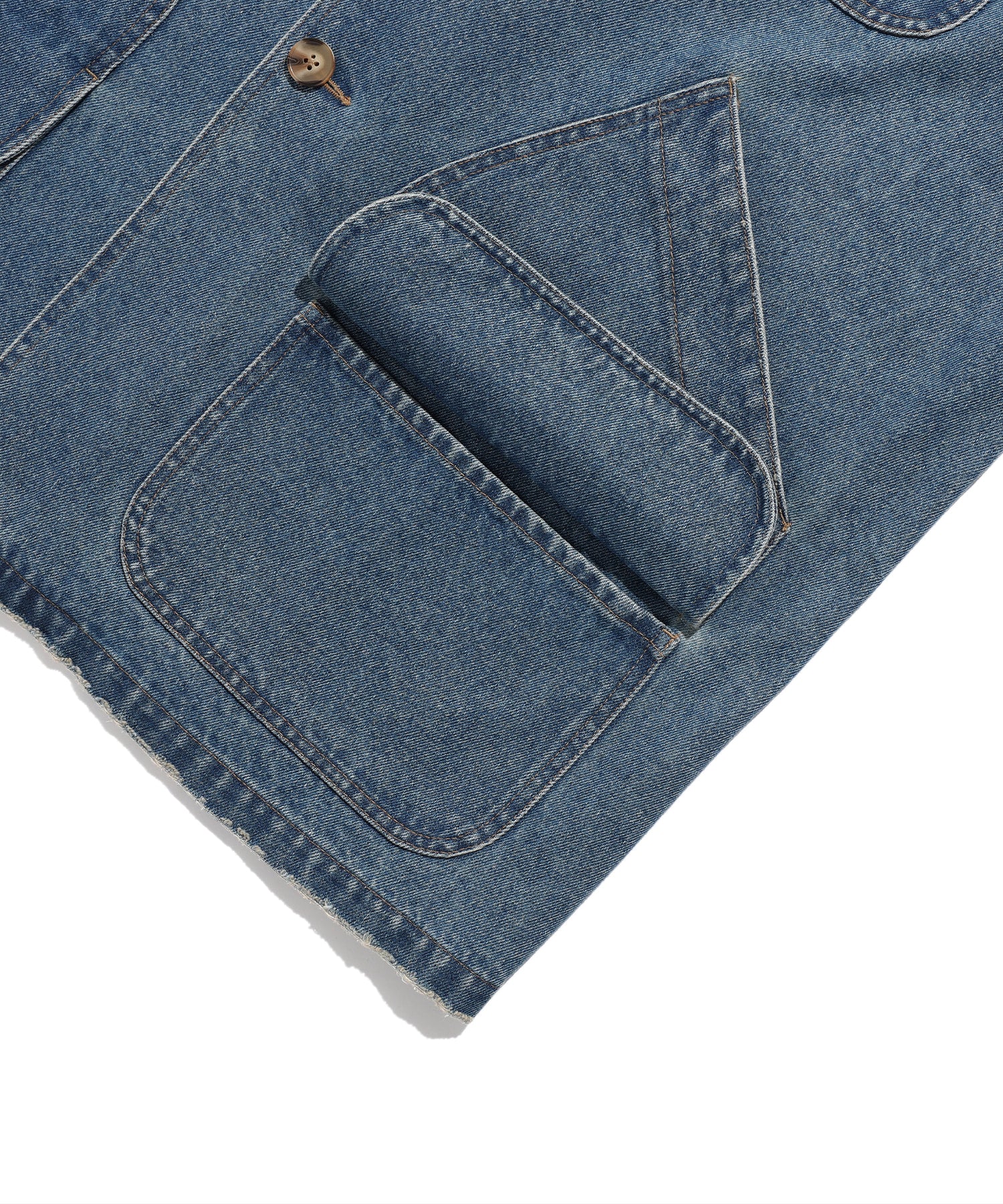 Nice Ghost Club Denim Work Car Coat