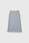 General Idea WOMAN Check Sheer Long Skirt