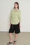 General Idea WOMAN Belted Pintuck Shirt