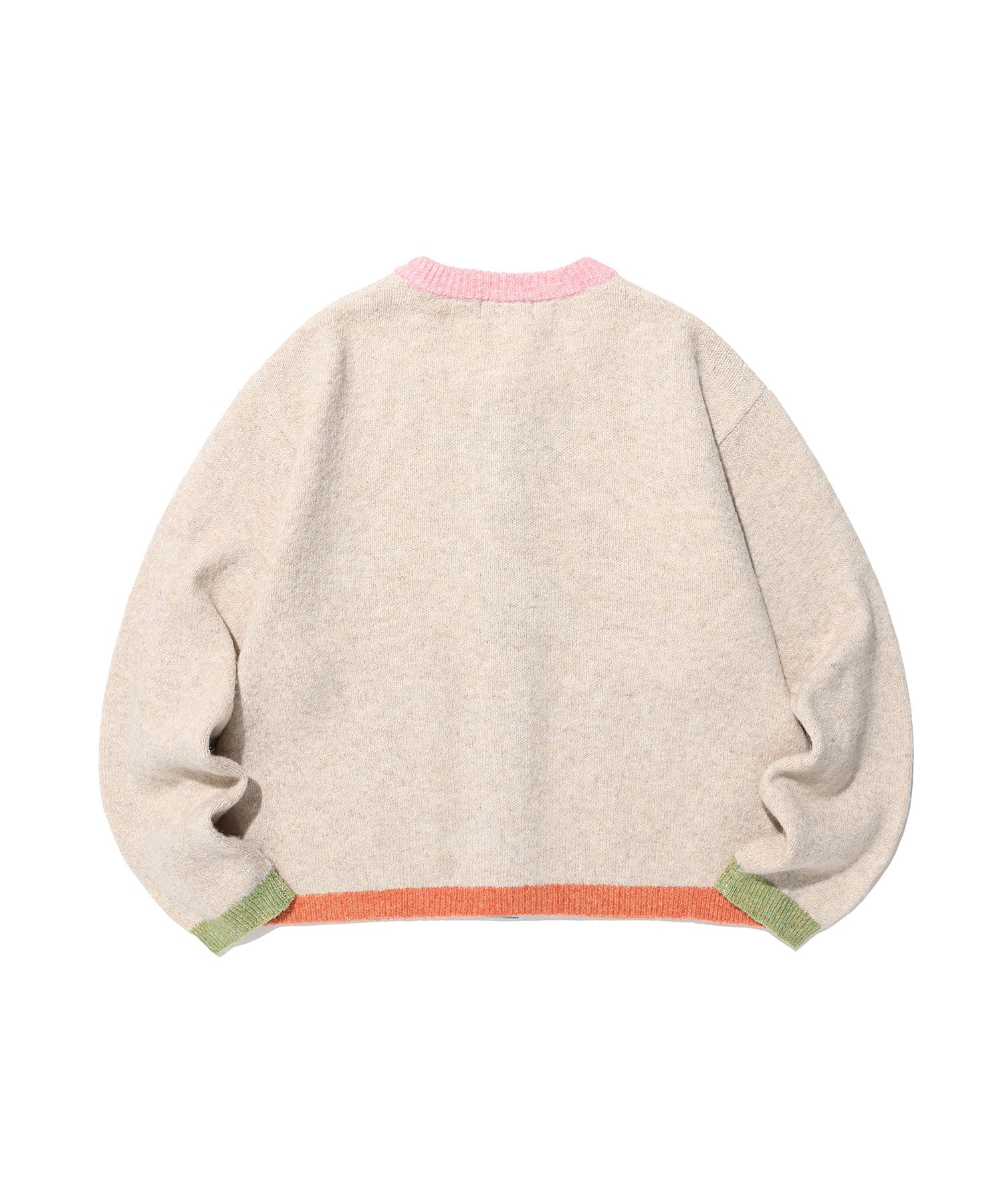 Nice Ghost Club Color Block Knit Cardigan