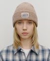 Marithé François Girbaud Classic Logo Nep Beanie Light Brown