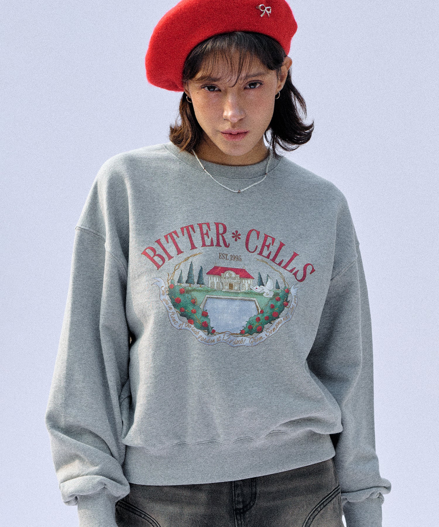 Bitter Cells Rosen Garden Sweatshirt - Grey
