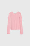 General Idea WOMAN Airy Round Neck Pintuck T-Shirt