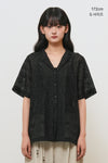 General Idea WOMAN Embroidery Lace Half Shirt
