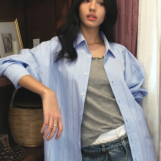 Bitter Cells Oversized Brynn Stripe Shirt