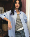 Bitter Cells Oversized Brynn Stripe Shirt