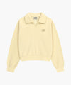 Marithé François Girbaud W DOODLE CLASSIC LOGO COLLAR SWEATSHIRT light heather gray