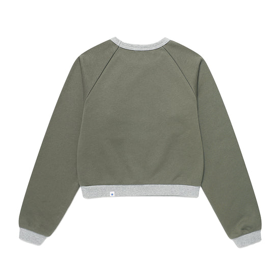 Cavish Women's Angel Cats Sweatshirt in Charcoal