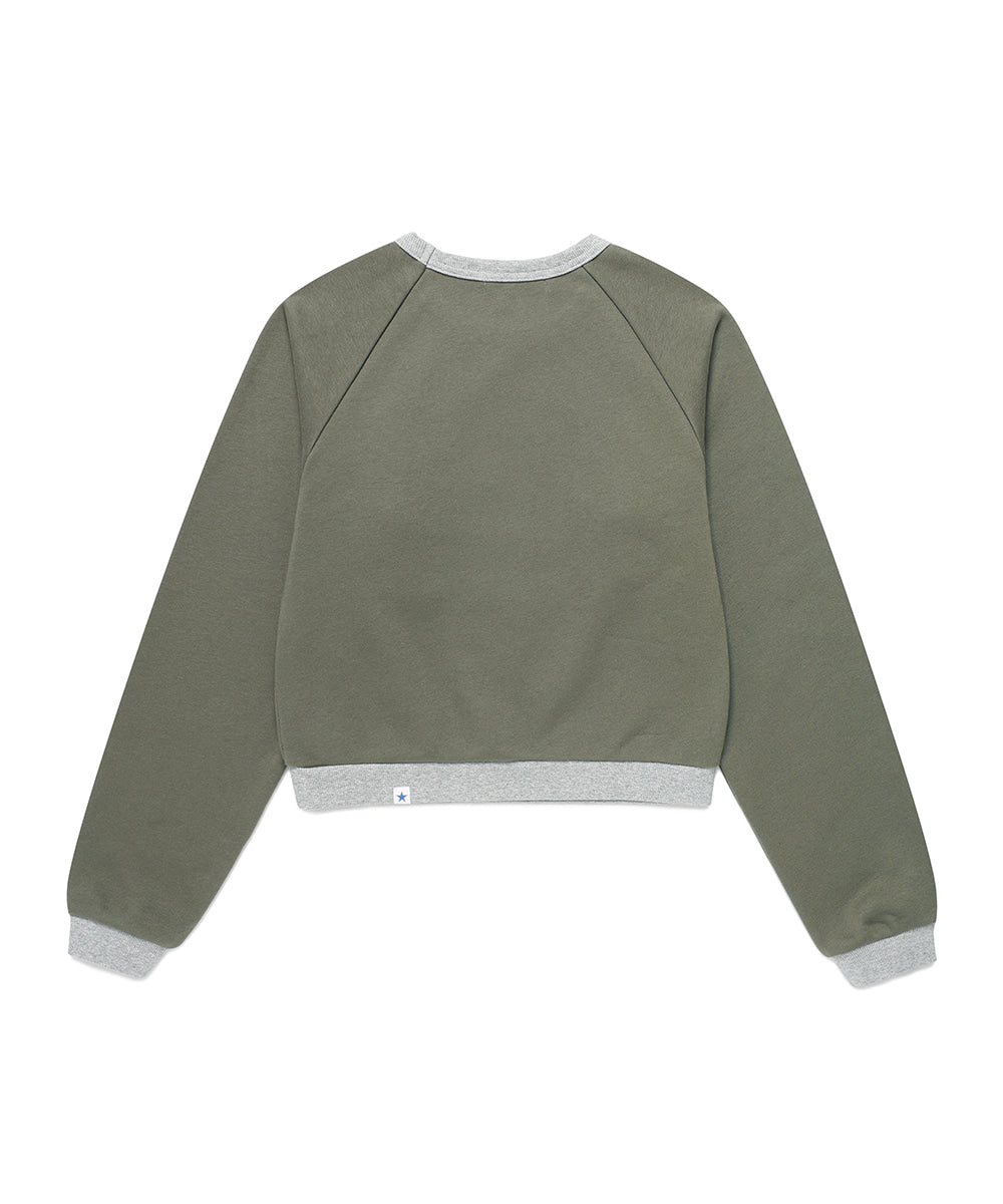 Cavish Women's Angel Cats Sweatshirt in Charcoal