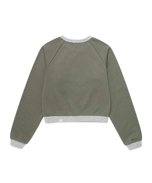 Cavish Women's Angel Cats Sweatshirt in Charcoal