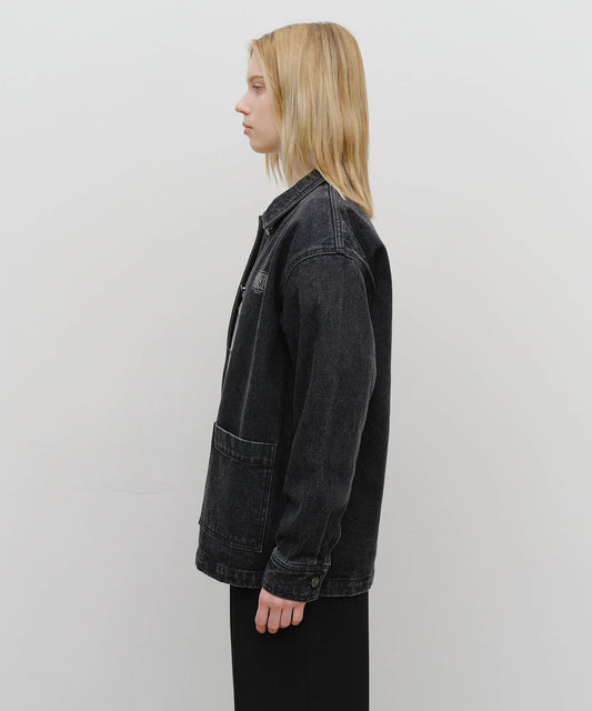 Marithé François Girbaud W French Denim Work Jacket Black