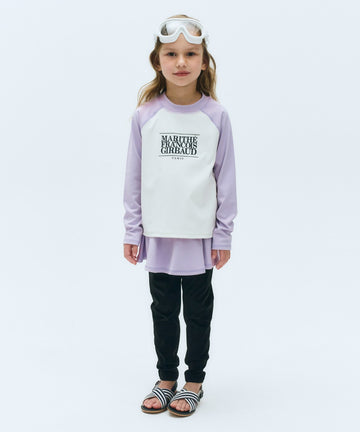 Marithé François Girbaud KIDS W CLASSIC LOGO RASHGUARD SET-UP Light Purple