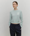Marithé François Girbaud Marithé Sport W M+FG Logo Crop Pullover Sky Blue