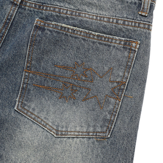Nice Ghost Club Angels Wide Washed Jeans