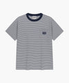 Marithé François Girbaud [6/19 예약발송] SMALL CLASSIC LOGO STRIPE RINGER TEE light green