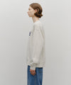 Marithé François Girbaud Applique Logo Oversized Sweatshirt (Brushed) Oatmeal