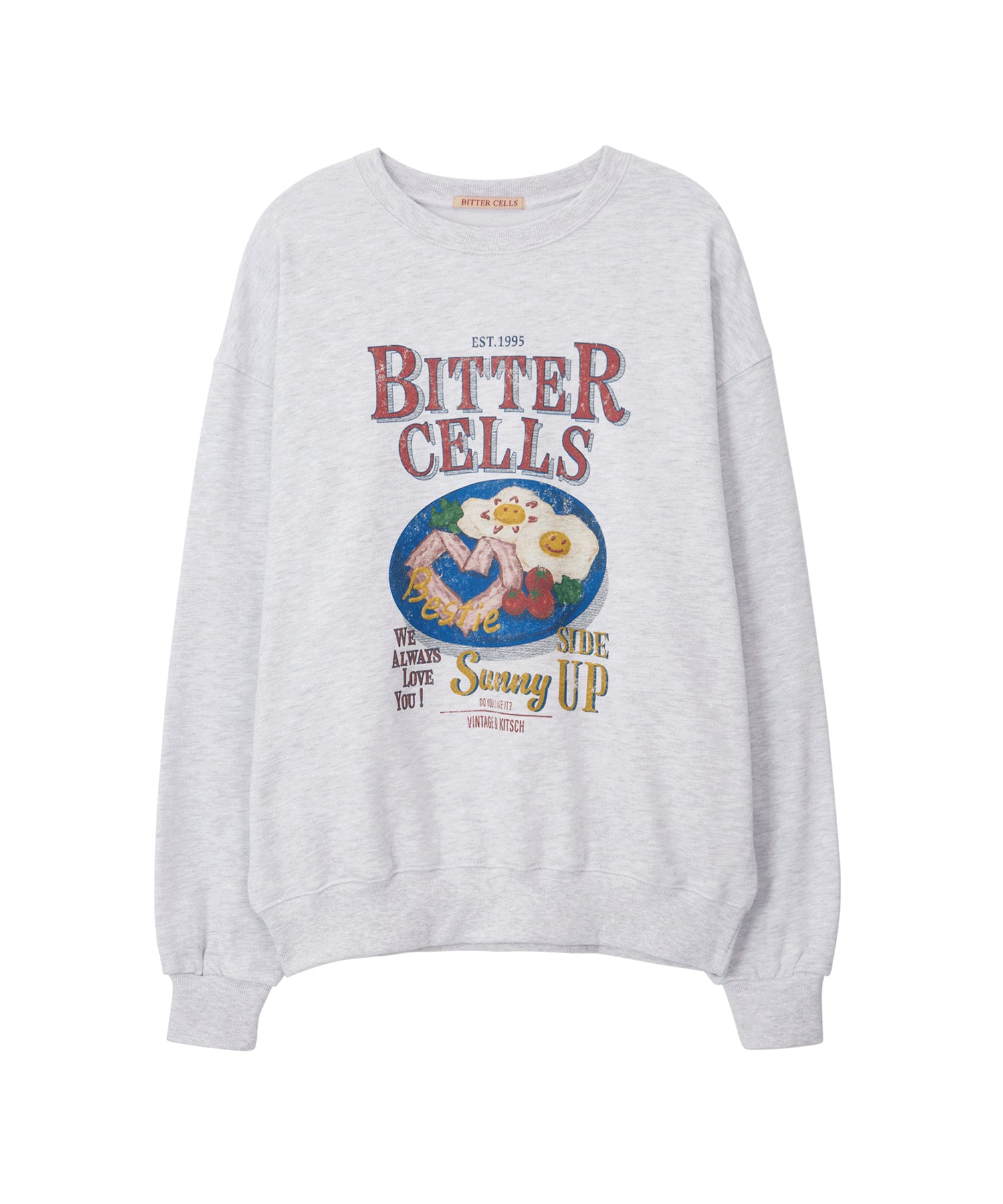 Bitter Cells Sunny Side Up Sweatshirt - Light Grey