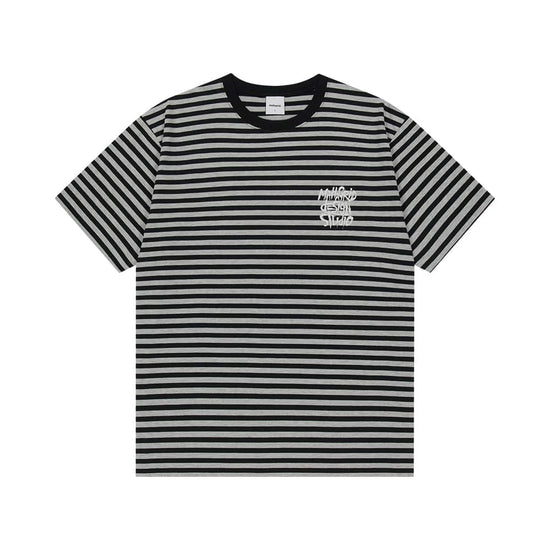 Mahagrid Stripe Slash Logo Tee