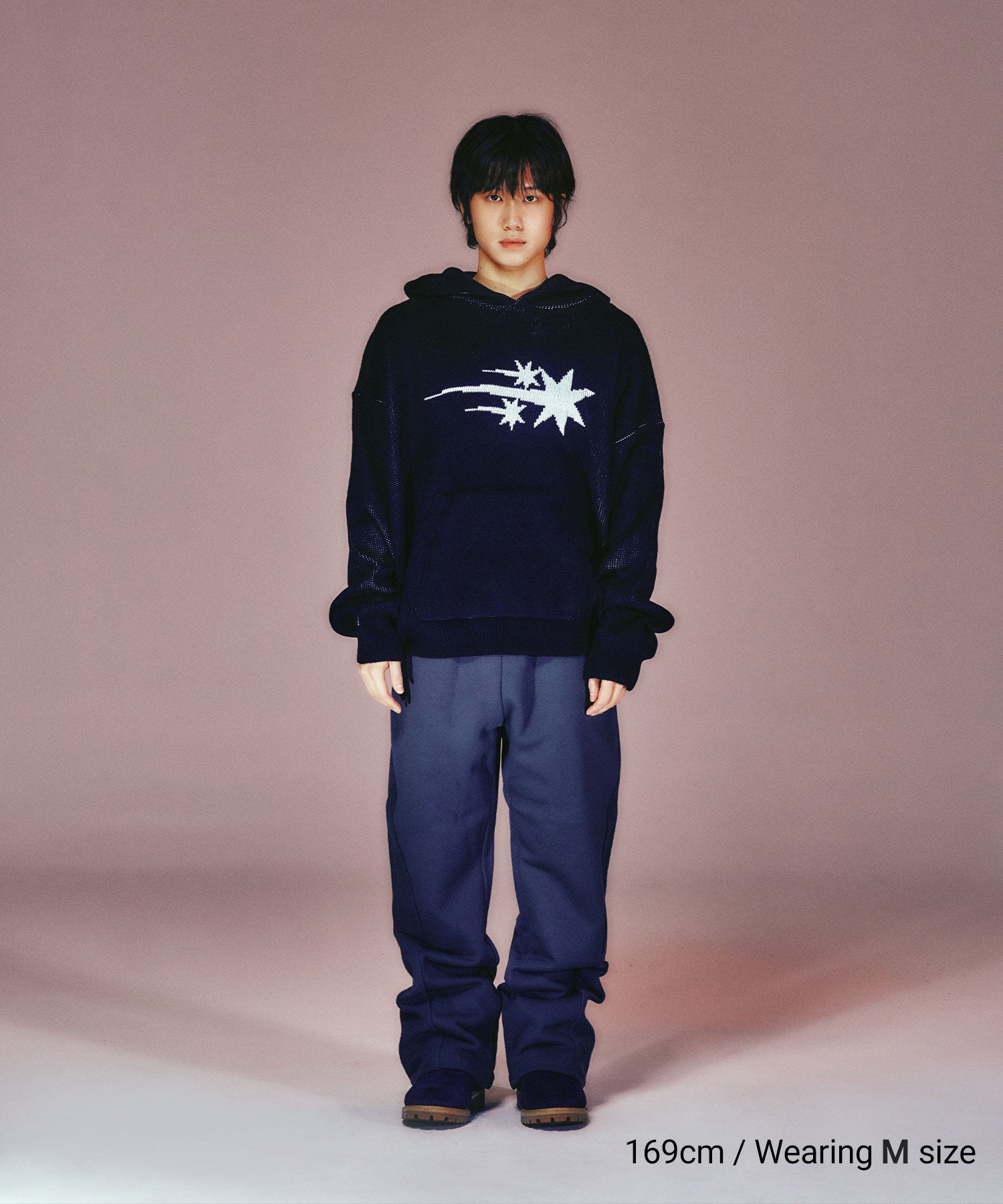 Nice Ghost Club Boots Cut Panel Sweat Pants