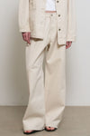 General Idea WOMAN Snap Detail Wide Denim Pants