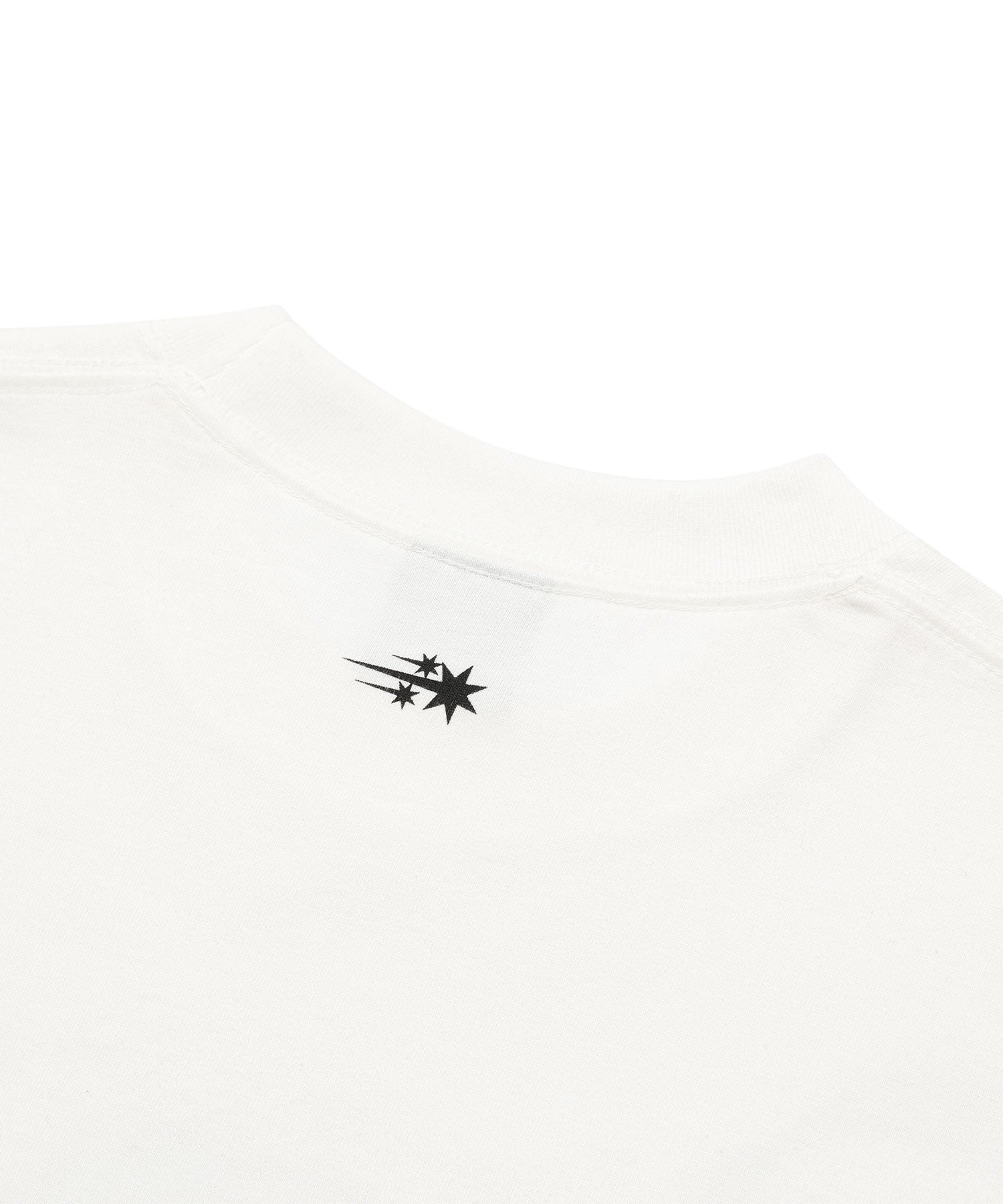 Nice Ghost Club Pearl Necklace Symbol Big Big Tee White