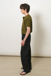 General Idea MAN Waffle Henley Neck Short Sleeve T-Shirt