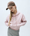 Marithé François Girbaud Women's Small Classic Logo Crop Hoodie Brown