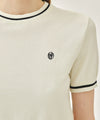 Marithé François Girbaud W CIRCLE LOGO HALF KNIT PULLOVER