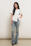 General Idea WOMAN Shoulder Padded Twist T-Shirt
