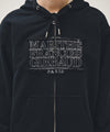 Marithé François Girbaud CLASSIC LOGO APPLIQUE HOODIE ZIPUP light heather gray