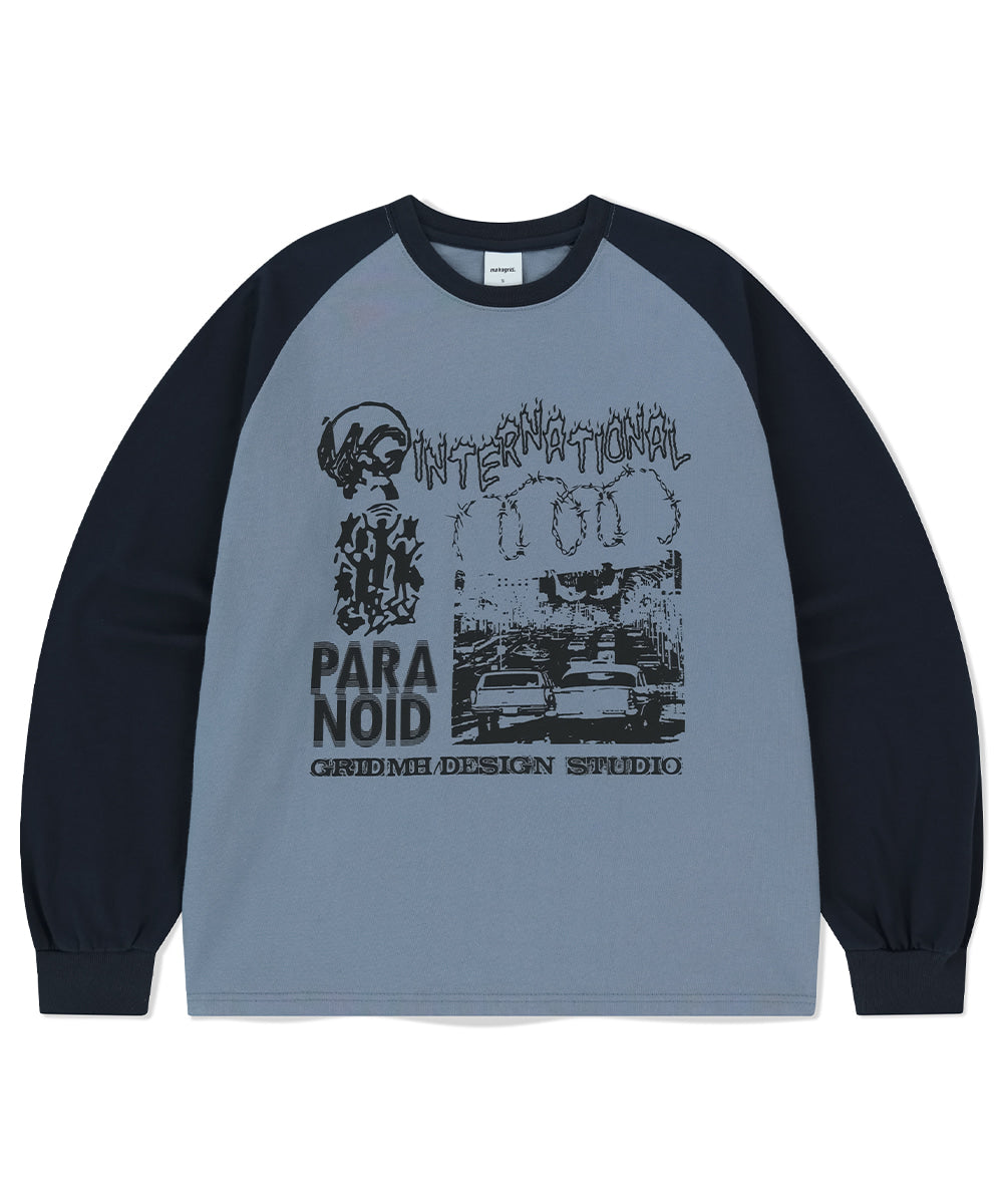 Mahagrid International Raglan Long Sleeve Tee