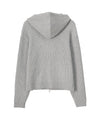 Bitter Cells Essential Ribbed Knit Hood Zip Up