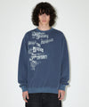 Mahagrid DISORDER PIGMENT SWEATSHIRT [BLUE]