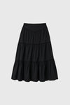 General Idea WOMAN Shirring Tiered Long Skirt