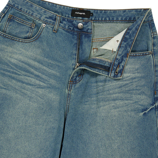 Mahagrid Bermuda Domingo Denim Shorts [Blue]
