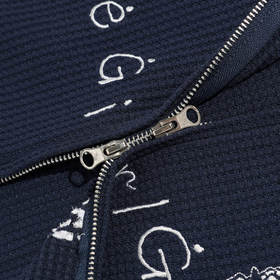 Nice Ghost Club The Girl Gang Waffle Hoodie Zip-Up